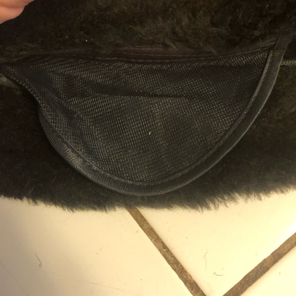 Vintage size large men’s faux fur fedora with Braided Trim and ear flaps- used - Picture 6 of 9